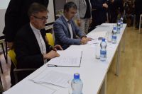 Signing a memorandum with Cardinal Stefan Wyszynski University in Warsaw