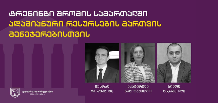 ტრენინგი შრომის სამართალში ადამიანური რესურსების (HR) სპეციალისტებისა და იურისტებისთვის