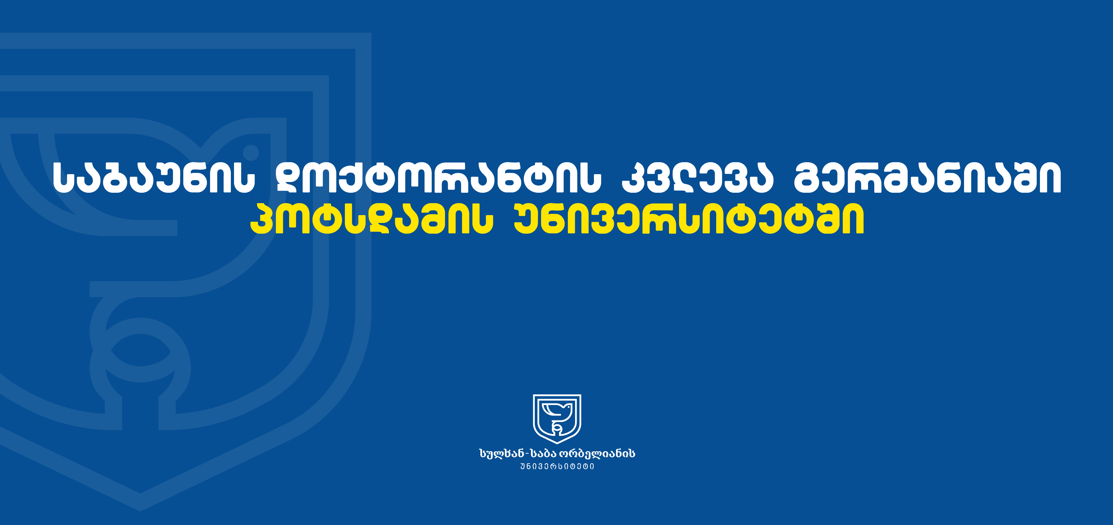 საბაუნის დოქტორანტის კვლევა გერმანიაში, პოტსდამის უნივერსიტეტში