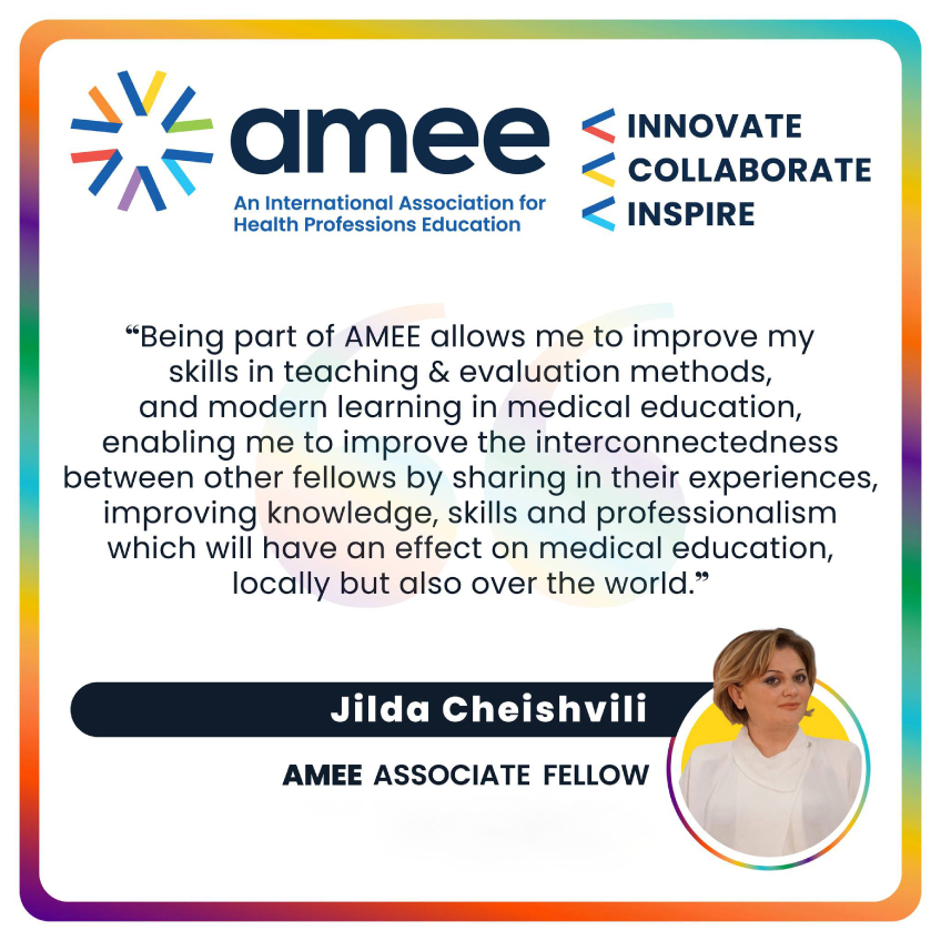 The head of medical program has been elected as the  Associate  Fellow of AMEE (AFAMEE) 